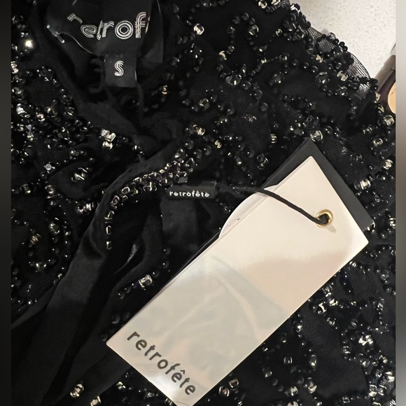 NWT Retrofete Mini Dress Black - Picture 2 of 9
